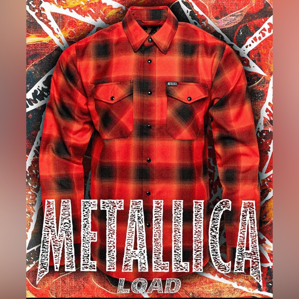 New DIXXON Metallica Load Flannel Mens XL BNIB